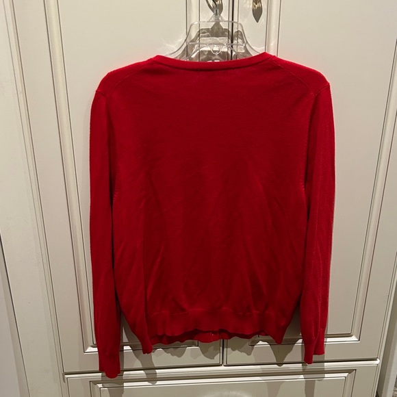 Ann Taylor Vibrant Red Cardigan Sweater - Picture 2 of 4